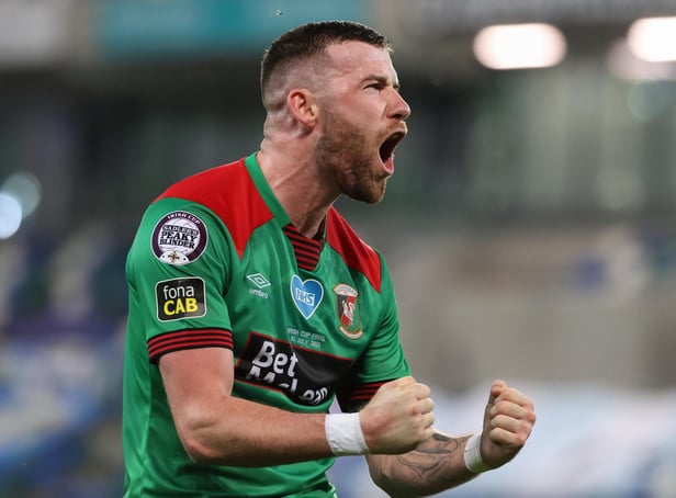 Patrick McClean celebrates the win