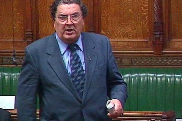 John Hume at Westminster where he served as MP from 1983 to 2005.