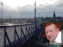 Joe McKane (inset) leapt into the River Foyle and saved the man's life.