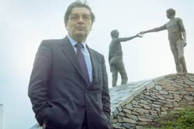 PACEMAKER PRESS 18/2/1994116/94John Hume photographed in Derry for his 25th year in politics celebration.