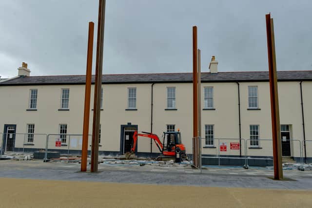 Ongoing redevelopment work at Ebrington Square. DER2030GS - 008