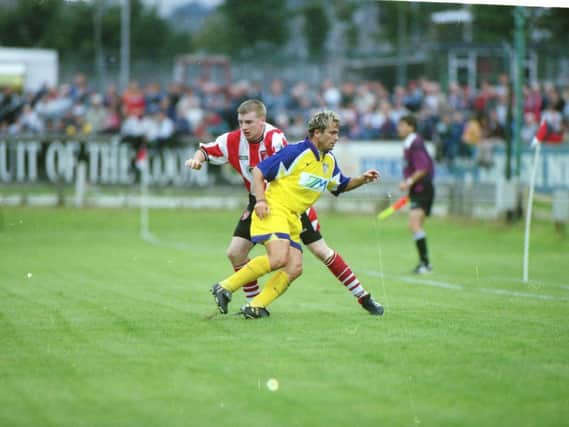 Derry City defender, Gavin Dykes slipped in the lead up to Maribors second goal but the Sligo man redeemed himself with a superb display in Slovenia.