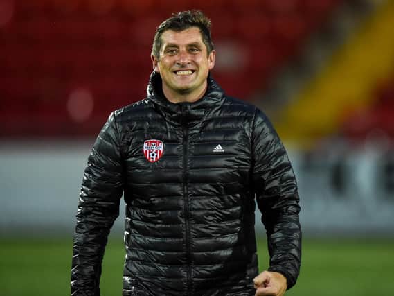 Derry City manager, Declan Devine was delighted to sign a contract extension