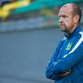 FK Riteriai manager, Tommi Pikkarainen. Photograph by Elvis Zaldaris.