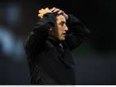 FRUSTRATED . . . Derry City boss, Declan Devine