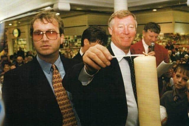 ALex Ferguson launches the 'Flicker of Hope' campaign in Derry.