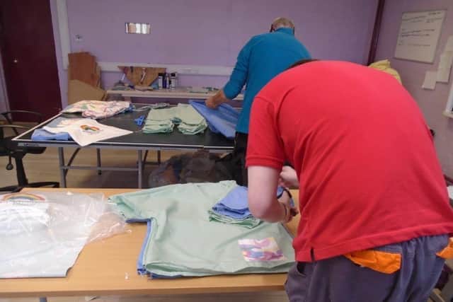 Magilligan Prison has helped out in making face masks and scrubs.