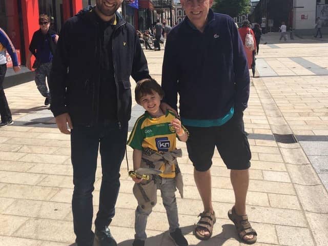 James O'Neill, his son Harry and his father Sean, who passed away earlier this year