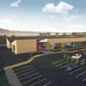 An artist’s impression of the new school. Samuel Stevenson and Sons