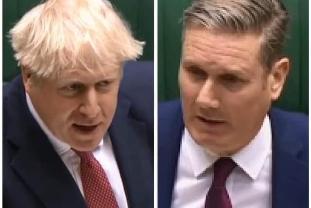 Prime Minister Boris Johnson (left) and Labour party leader, Keir Starmer.