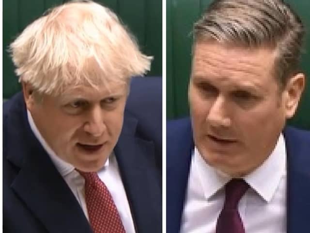 Prime Minister Boris Johnson (left) and Labour party leader, Keir Starmer.