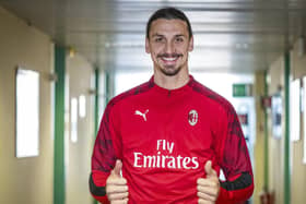 Ac Milan's Zlatan Ibrahimovic.