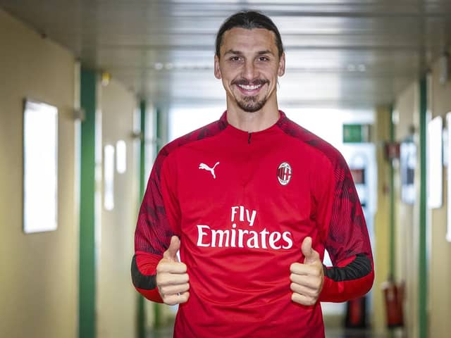 Ac Milan's Zlatan Ibrahimovic.