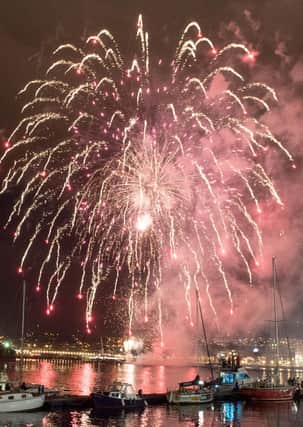 The annual Halloween Carnival reached a dramatic conclusion on Thursday night as the annual Carnival Parade and Fireworks display took place along the banks of the River Foyle which drew an audience of tens of thousands. Picture Martin McKeown. 31.10.19