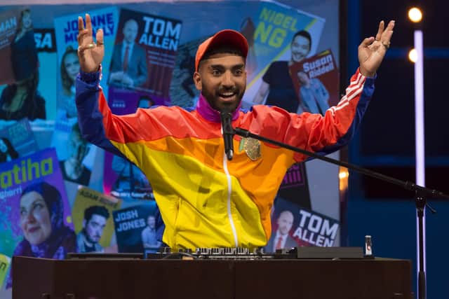Pakistani-born comic Mawaan Rizwan (left) is co-presenting the stand-up showcase with Jonathan