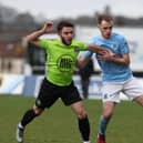 Former Ballymena United defender Conor Quigley (right) has signed a one year deal with Institute. Picture by Desmond Loughery/Pacemaker