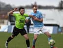 Former Ballymena United defender Conor Quigley (right) has signed a one year deal with Institute. Picture by Desmond Loughery/Pacemaker