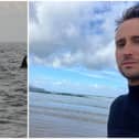 Ryan (right) at Culdaff, and on left, Orcas in Lough Swilly in 2012.