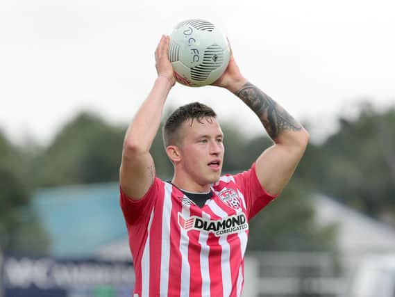 Bohemians defender, Rob Cornwall pictured representing Derry City back in 2015.
