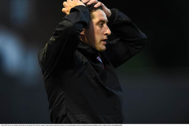 Declan Devine is concerned his players don't have the character to get Derry City out of trouble.