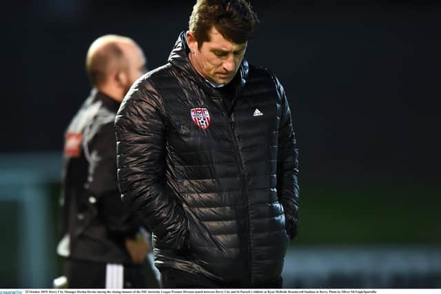 Derry CIty boss, Declan Devine.