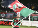 Glentoran’s Patrick McClean celebrates a 3-0 victory against Linfield last season. Picture by Brian Little/INPHO
