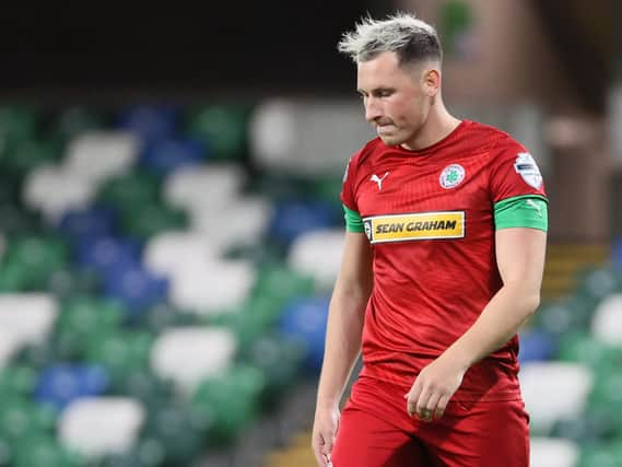 Cliftonville's Conor McDermott.