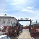 The Royal Mail sorting office in Great James' Street.