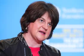 First Minister, Arlene Foster.