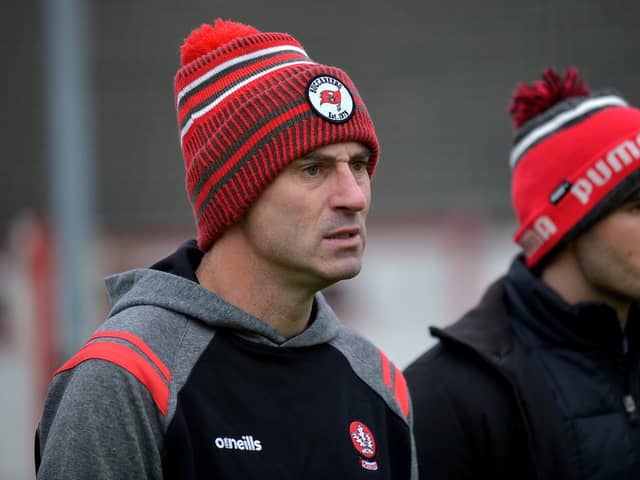 Derry senior football manager Rory Gallagher.