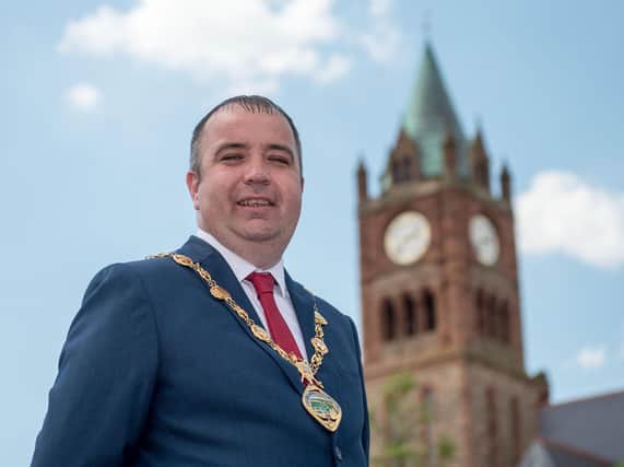 The Mayor of Derry and Strabane Brian Tierney.