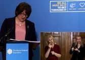 First Minister, Arlene Foster.
