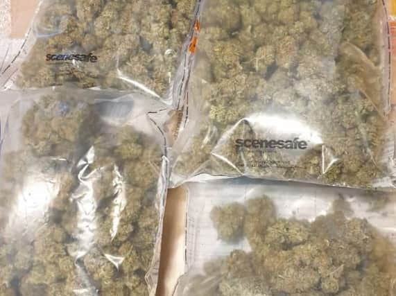 £15,000 worth of cannabis seized.