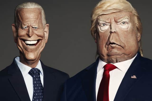Spitting Image characters, President Trump and his challenger, Joe Biden