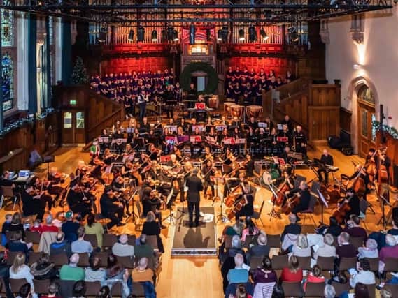 Orchestra NorthWest and Allegri performing at the Guildhall last Christmas.