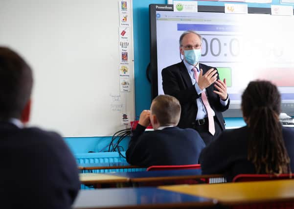 Education Minister Peter Weir. Photo by Kelvin Boyes / Press Eye.