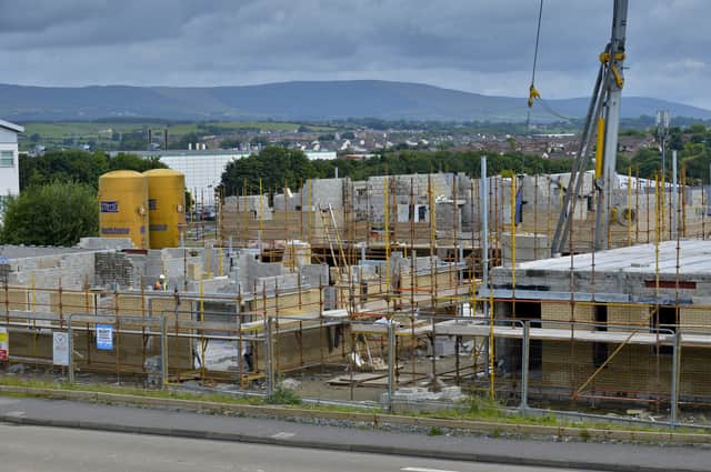 Social housing... There are currently around 4,600 applicants on the housing waiting list in Derry & Strabane. (File picture showing Balliniska Heights under construction several years ago)
