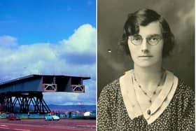 Mabel Colhoun, pictured here in her youth, documented many key local events, buildings and ancient sites, including the construction of the Foyle Bridge.