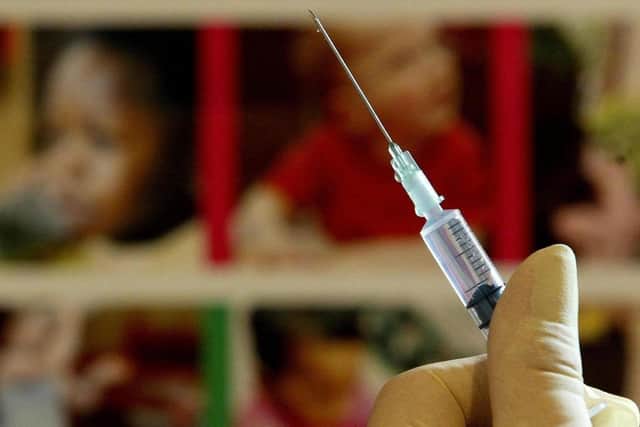 A vaccination syringe