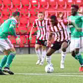 James Akintunde scored the equaliser against Cork City at Turner's Cross to guarantee Derry's Premier Division safety on the final day  of the 2020 season.