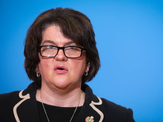 First Minister, Arlene Foster.