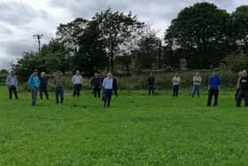 Farmer participants during their workshop visit to our demonstration farm in July this year.