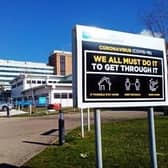 Altnagelvin Hospital’s Covid assessment centre remains busy.