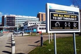Altnagelvin Hospital’s Covid assessment centre remains busy.
