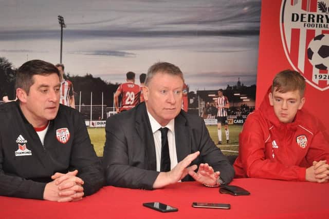 Derry City boss, Declan Devine and Chairman, Mr Philip O'Doherty agree improvements must be made to how the club is structured.