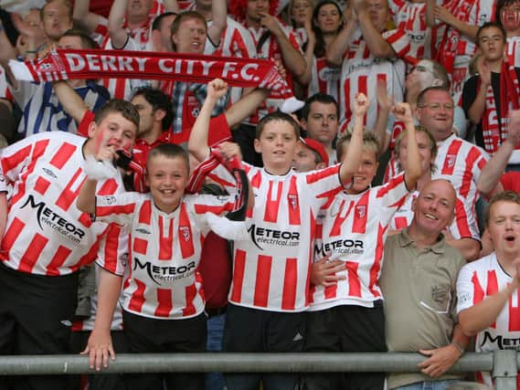 Derry City fans gave English visitors a welcome reception at the North West derby 10 years ago, a visit which lives long in the memory for Bill Holden from Lancashire.