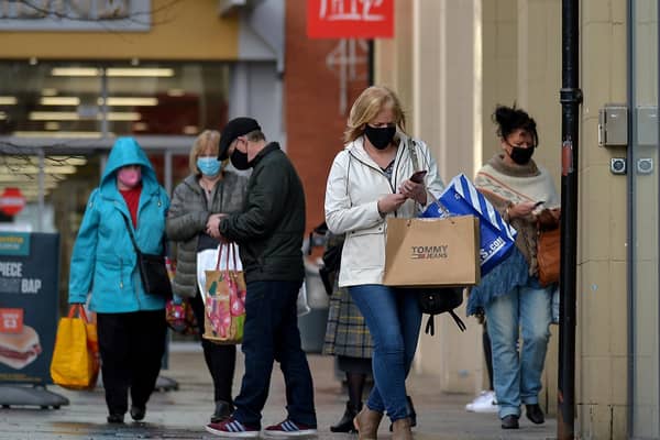 Shoppers in Derry’s city centre. FIle picture.  Photo: George Sweeney  DER2047GS - 003