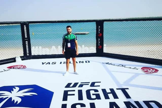 Declan Meenan checks out the Octagon and the set-up on Yas Island.