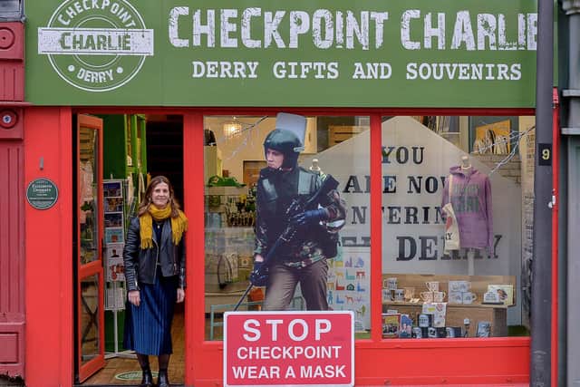 Stephanie English, proprietor, of Checkpoint Charlie on Waterloo Street. DER2046GS - 027