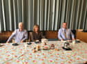 Mayor of Derry City and Strabane District Council, Councillor Brian Tierney, with parents Brian and Mary at last month's Positive Ageing Month Virtual Tea Dance in the Guildhall.